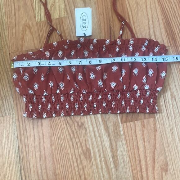 Cider free spirit adjustable strap crop with elastic size medium new with tag - Picture 5 of 7